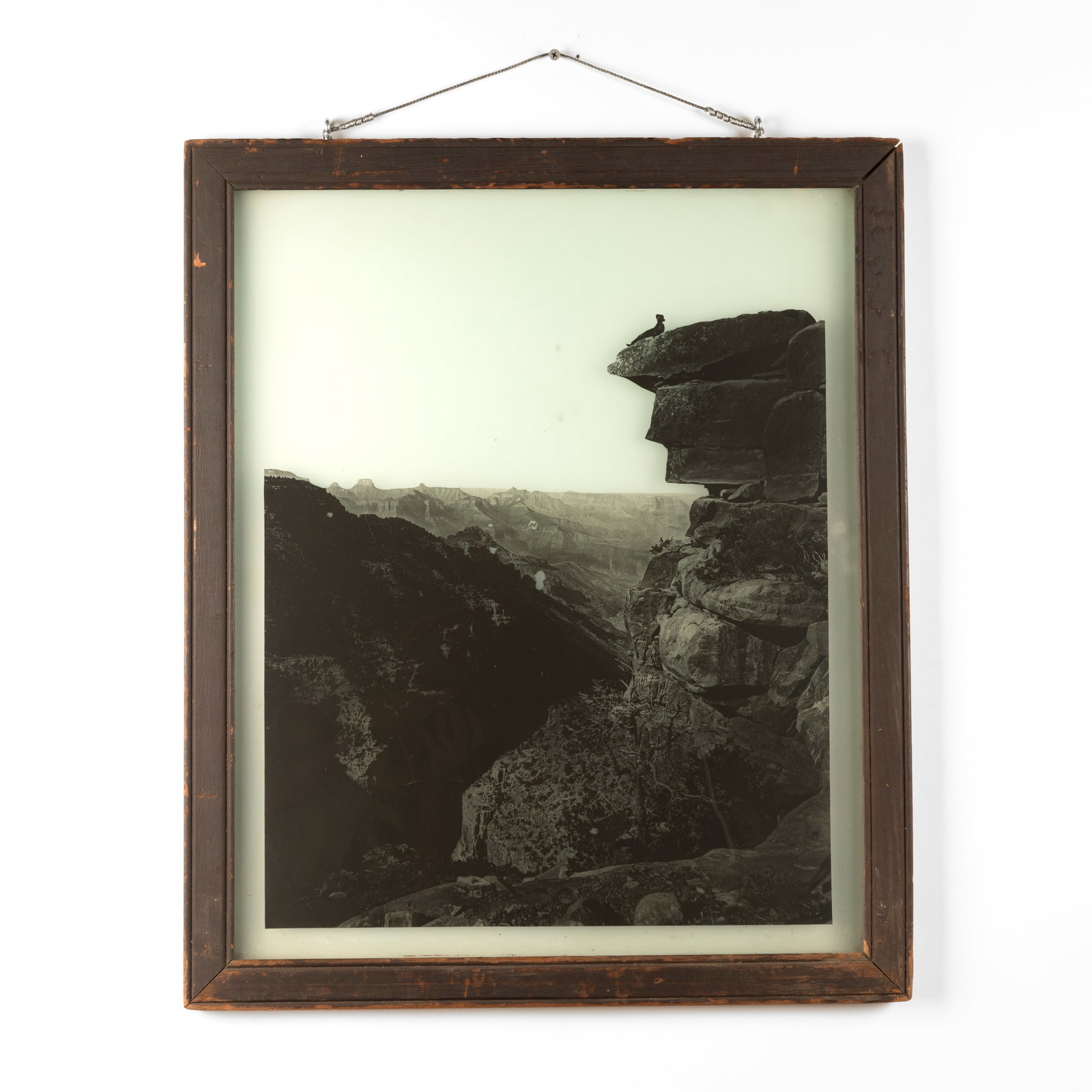 John K. Hillers, Mukuntuweap Valley, Zion Canyon, Utah, 1872: John K. Hillers 1843 - 1925 Mukuntuweap Valley, Zion Canyon, Utah, 1872 gelatin silver, glass-plate positive 21 1/2 x 17 1/2 in. (54.6 x 44.5 cm.), frame: 24 1/4 x 20 1/4 x 3/4 in. (61.6 x 51.4 x 1.9 