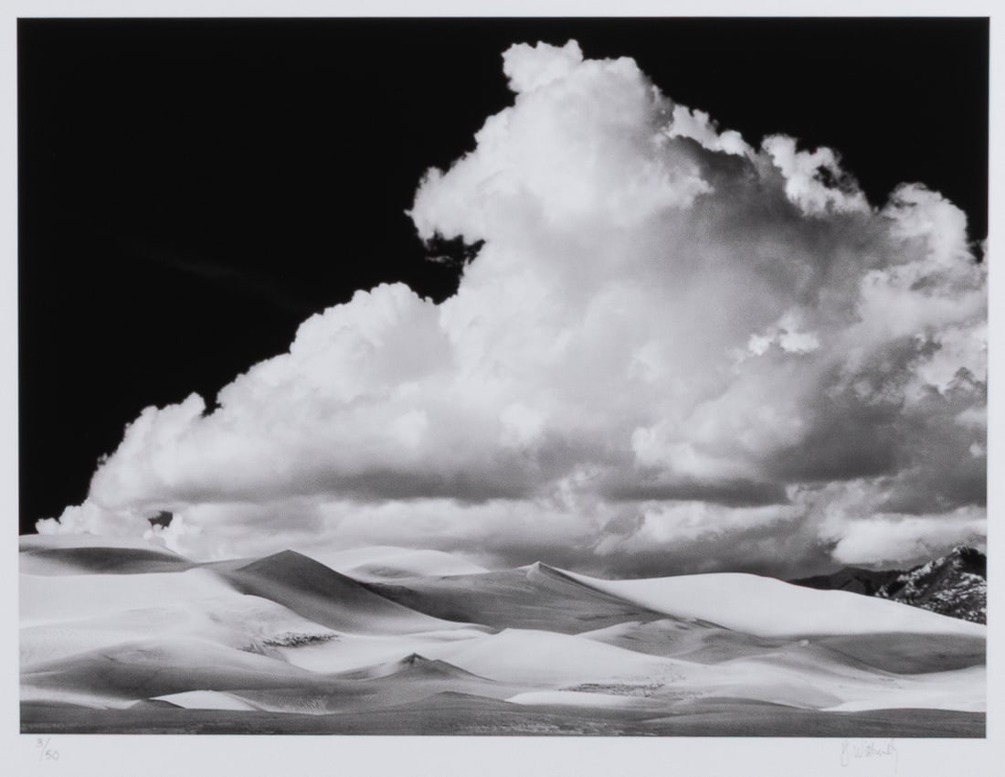 Huntington Witherill, Great Sand Dunes National Monument, CO, 1975 / 2007: Huntington Witherill b. 1949 Great Sand Dunes National Monument, CO, 1975 / 2007 archival pigment print on cotton rag, edition 3 of 50 editioned lower left: 3/50 dated lower center: 12/07 inscribed lo