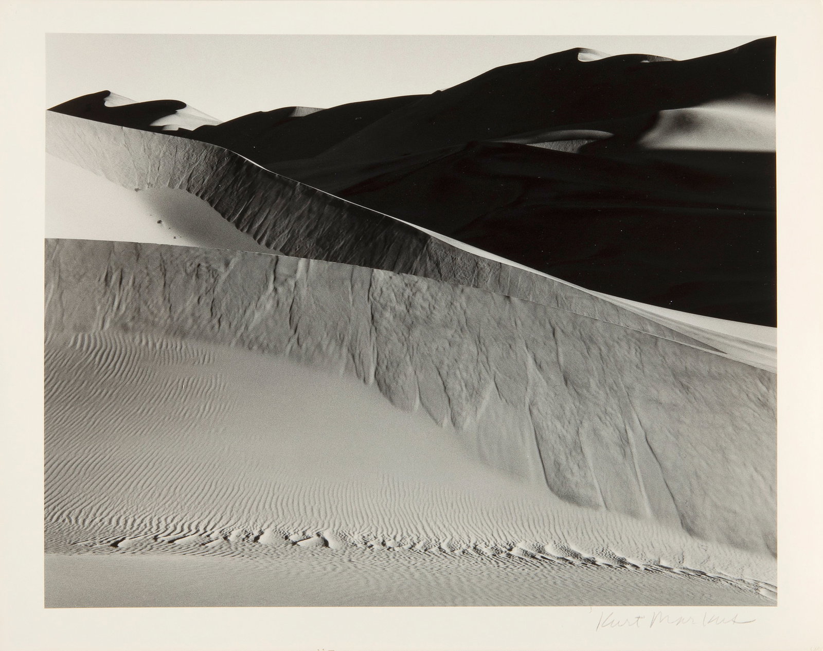 Kurt Markus, Namibia, Africa, 2008: Kurt Markus 1947 - 2022 Namibia, Africa, 2008 gelatin silver signed lower right: Kurt Markus inscribed verso: FOR REID & NINA / THANK YOU / ALWAYS, Kurt / 2015 / Namibia, Africa 2008 ©Kurt Markus 200