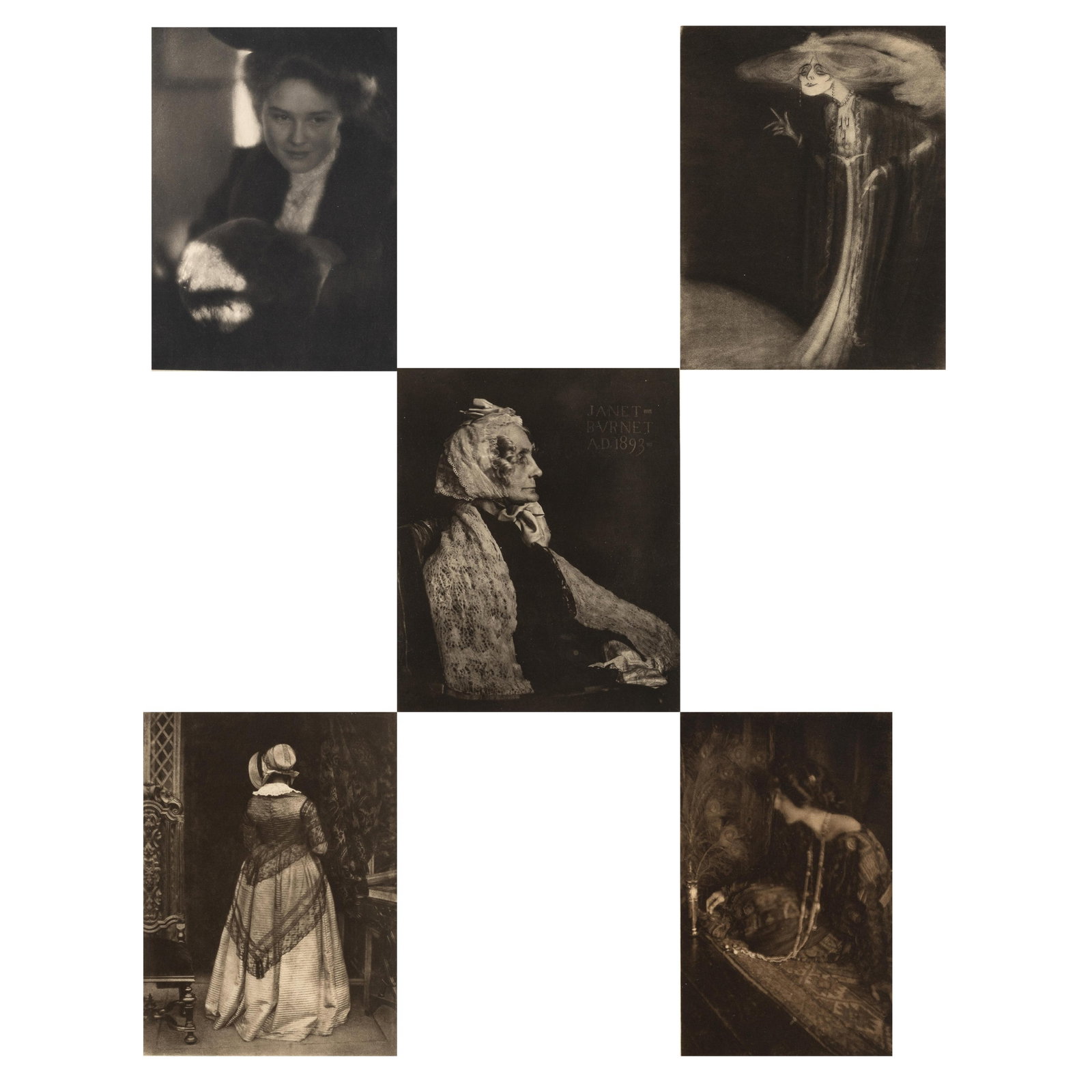 Various Artists, Group of Five Pictorialist Portraits of Women (1 of 5)