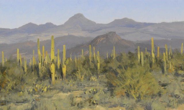 MATT SMITH , Tonto Forest Vista , 2004: MATT SMITH, (b. 1960) Tonto Forest Vista medium: oil on board size : 12 x 20 inches frame size : 18 1/8 x 26 1/8 x 1 3/8 inches signed lower right: Matt Smith signed, dated and titled verso: Matt Smit