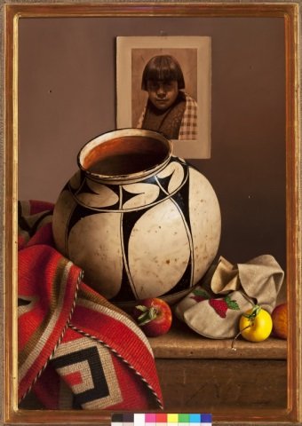 WILLIAM ACHEFF , Young Santo Domingo , 1990: WILLIAM ACHEFF, (b. 1947) Young Santo Domingo medium: oil on canvas size : 32 x 22 inches signed and dated lower right: ? Wm. Acheff 1990 provenance: Private Collection, CT