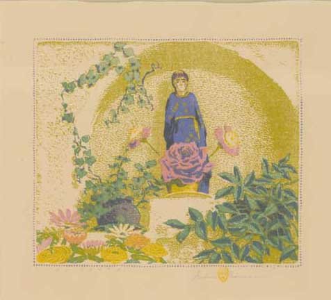 Gustave Baumann (1881-1971), El Santo, 1919: 73 Gustave Baumann (1881-1971) El Santo, 1919 woodblock print III 48 125 9 1/2 x 11 1/4 inches titled lower left: EL SANTO signed lower right: Gustave Baumann editioned lower right: III 48 125 Provena