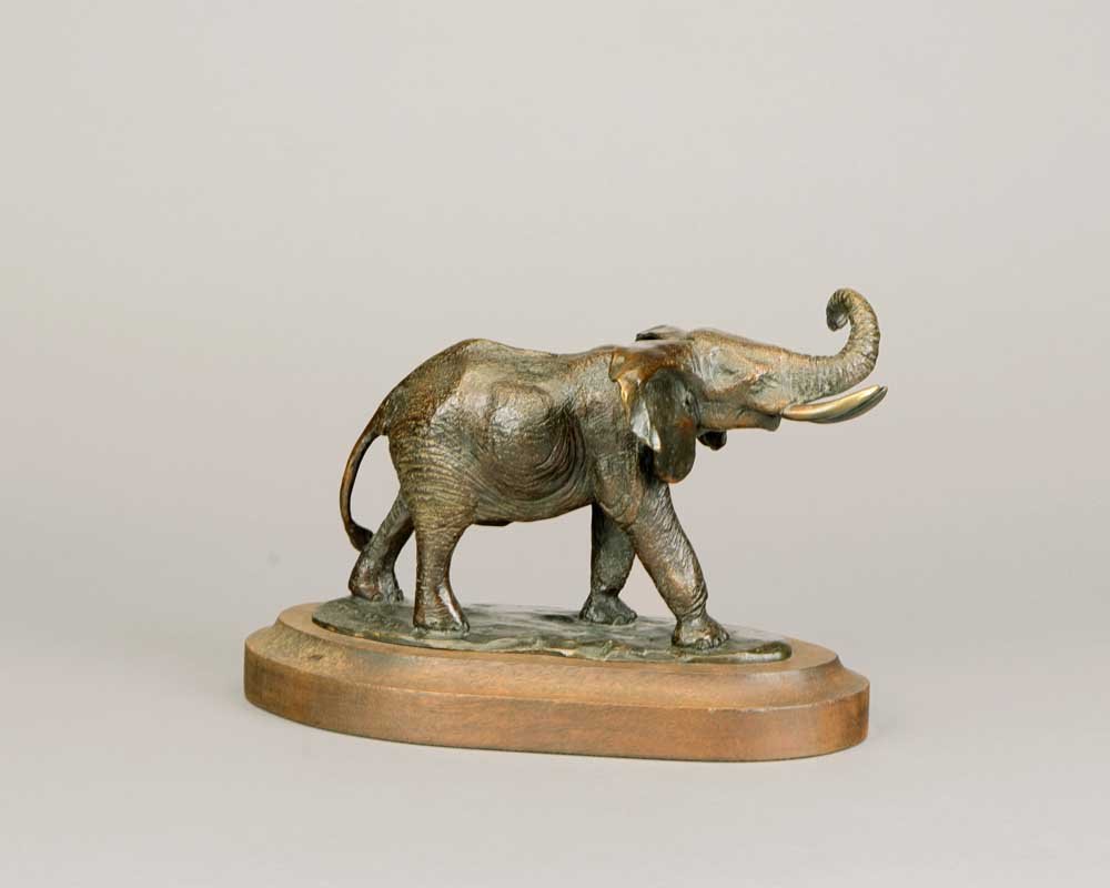Terry Owen Mathews (b. 1931), Little Salute, 1990: 138 Terry Owen Mathews (b. 1931) Little Salute, 1990 bronze 44/100 6 1/2 x 9 x 4 1/4 inches (with base) inscribed, dated and editioned: T.O. Mathews / 1990 Â© 44/100 Provenance: Collection of Rollin