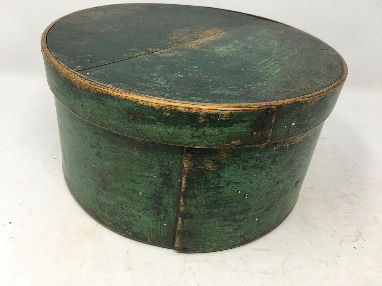 Early Pantry Box in Old Green Paint (1 of 5)