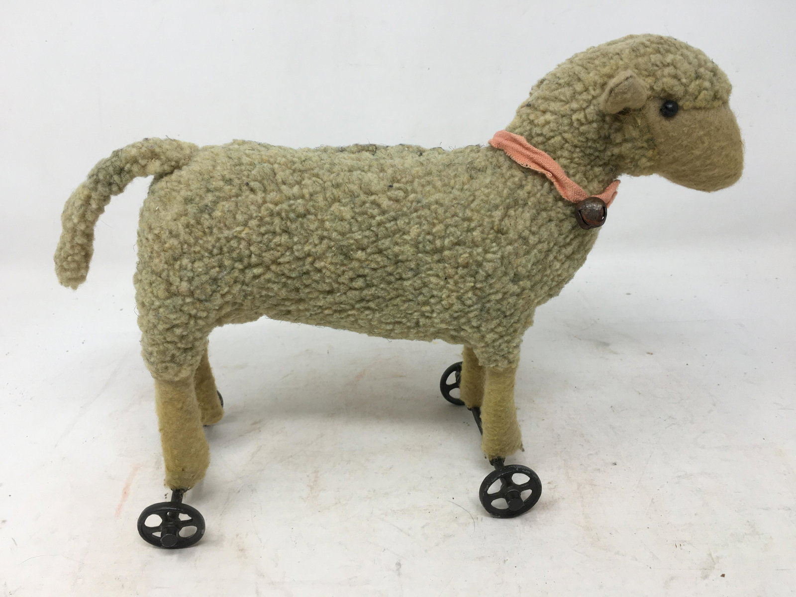 Wheeled Lamb Toy, c 1915-1920 (1 of 6)