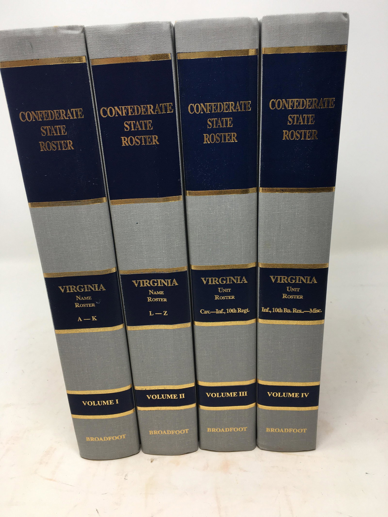 Confederate State Roster, 4-Volume Set (1 of 6)