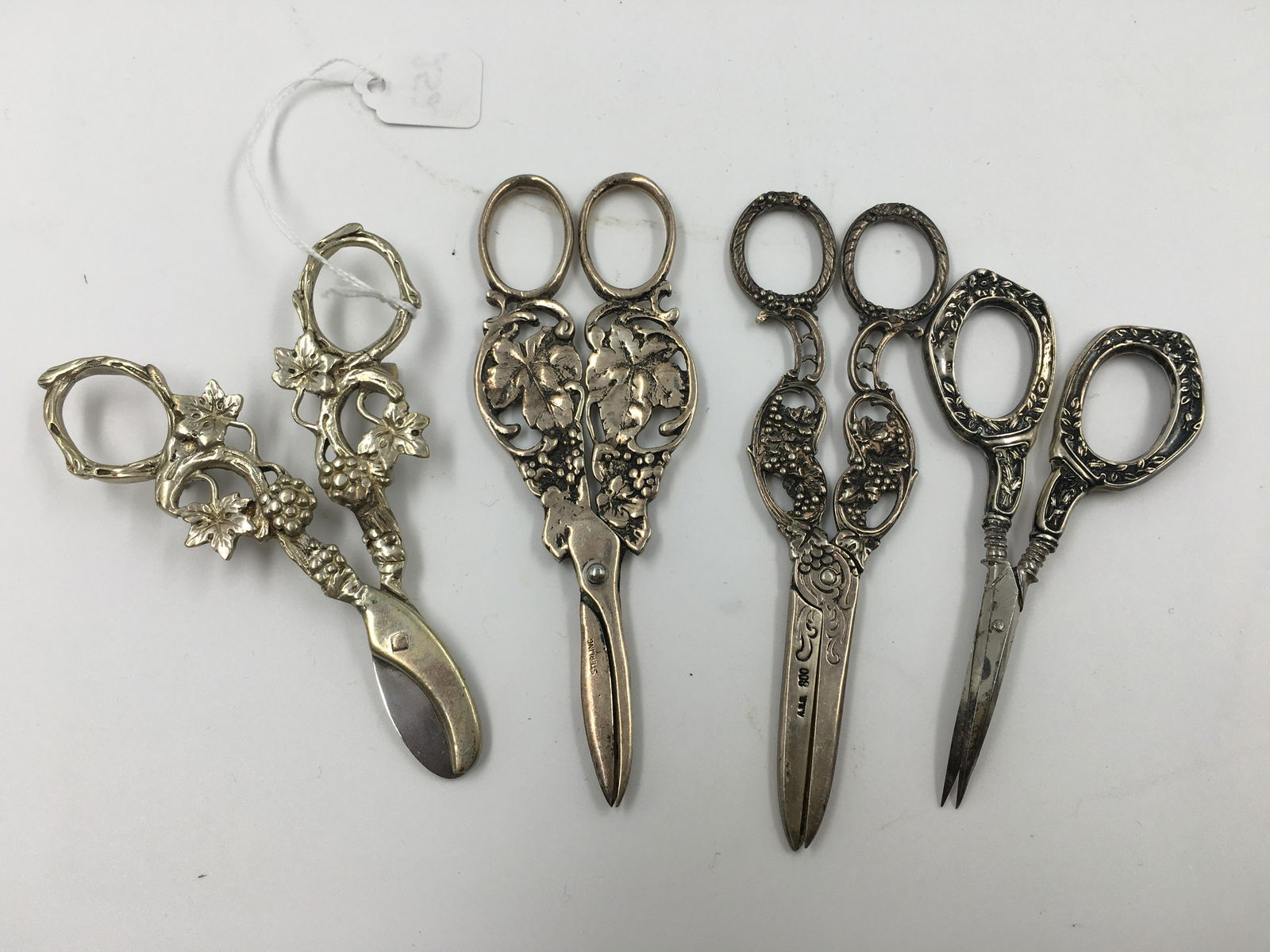 (4) Silver Sewing Scissors (1 of 9)