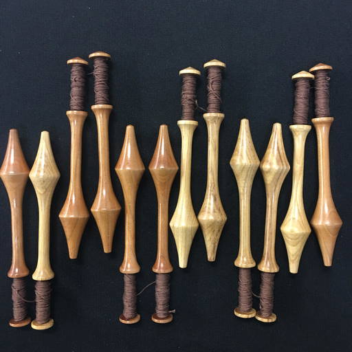 (12) Tom Marguccio Wooden Bobbins Dec 15, 2022 Rossville Auction