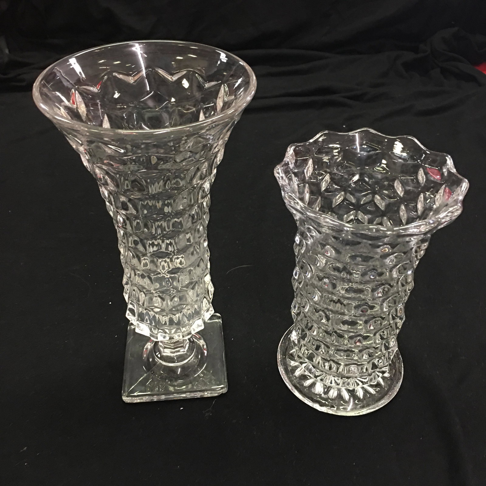 (2) American Fostoria Vases (1 of 2)
