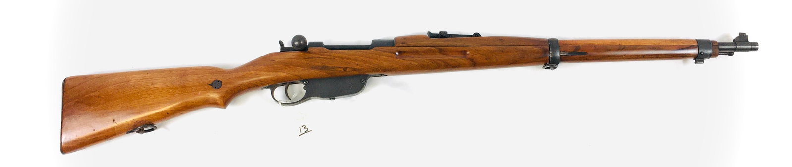 Steyr M95: Steyr M95 matching SN 49781 straight bolt, bolt action rifle.