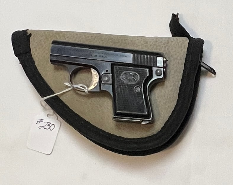 Bernardelli Vest Pocket Pistol: Bernardelli-Gardone V.T. Italia Vest Pocket Pistol, 1951, 6.35 cal, semiauto, fair condition. #41991