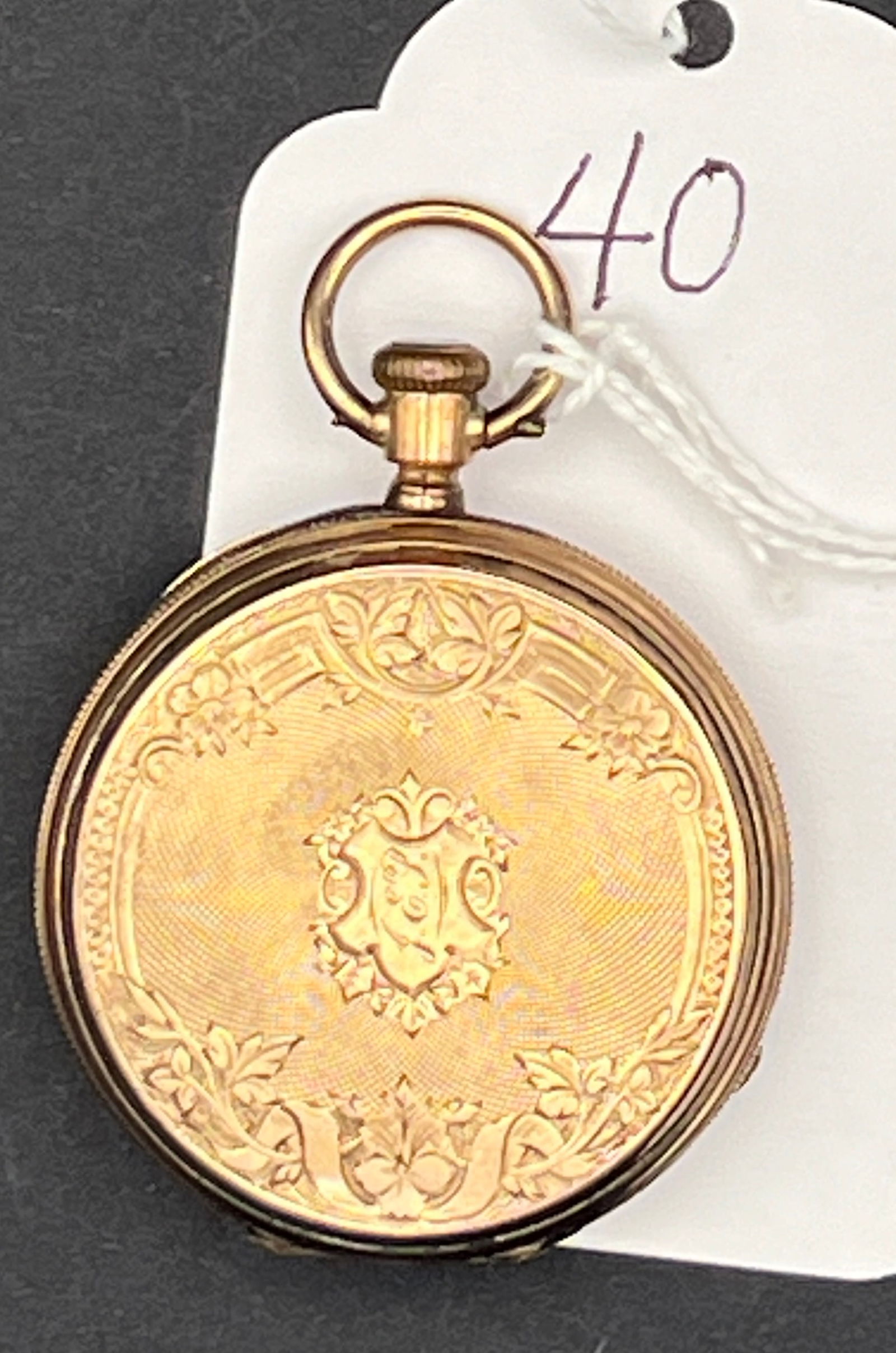 J.G. Piaget Fully Ruby Jeweled: Swiss made J.G. Piaget - Locke No. 4898, key wind, HC Warranted Gold with crown. Runs slightly.