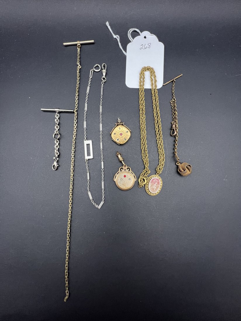 Group of 7 Fobs & Watch Chains (1 of 5)