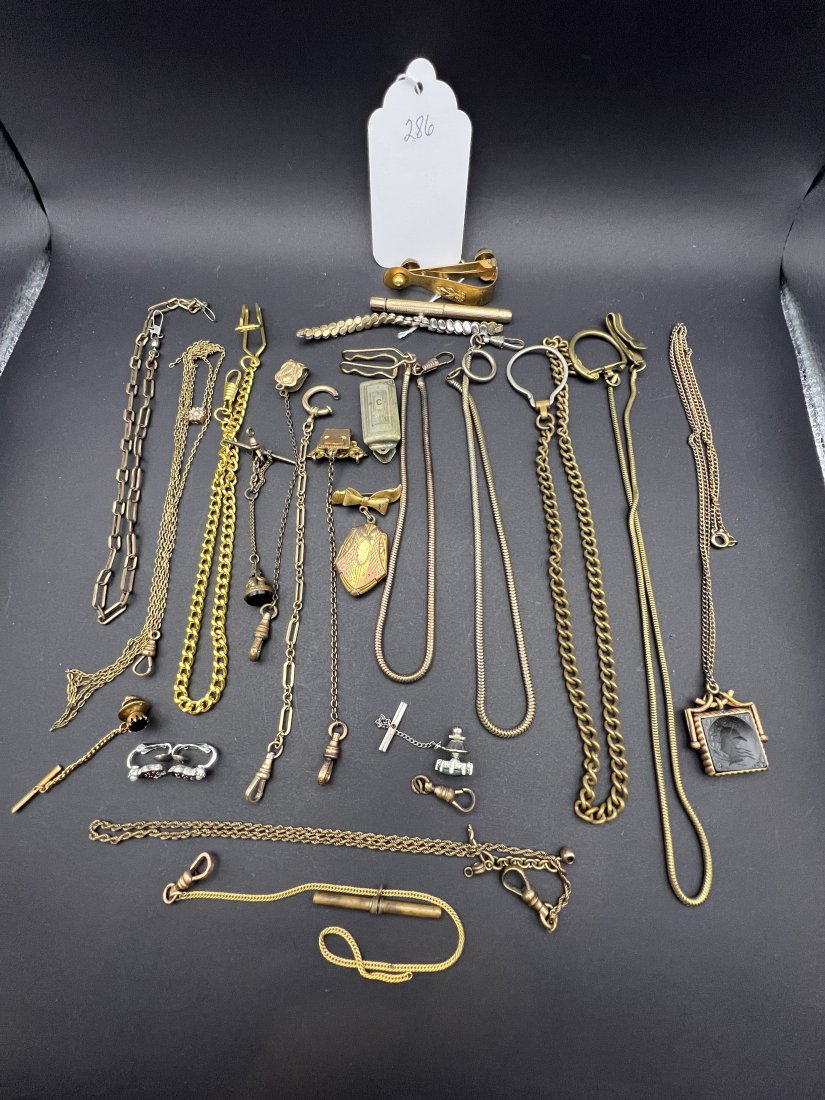 Large Group Watch Chains, Parts & Pieces (1 of 7)