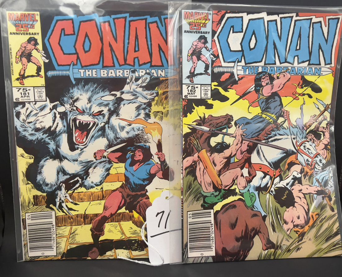 Marvel Comics Conan The Barbarian Issues No.181 - 190 (1 of 8)