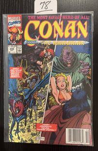 Marvel Comics Conan The Barbarian Issues No. 249: Marvel Comics Conan The Barbarian Issues No. 249 The Most Savage Hero of All, art work by Arthur Adams excellent condition.