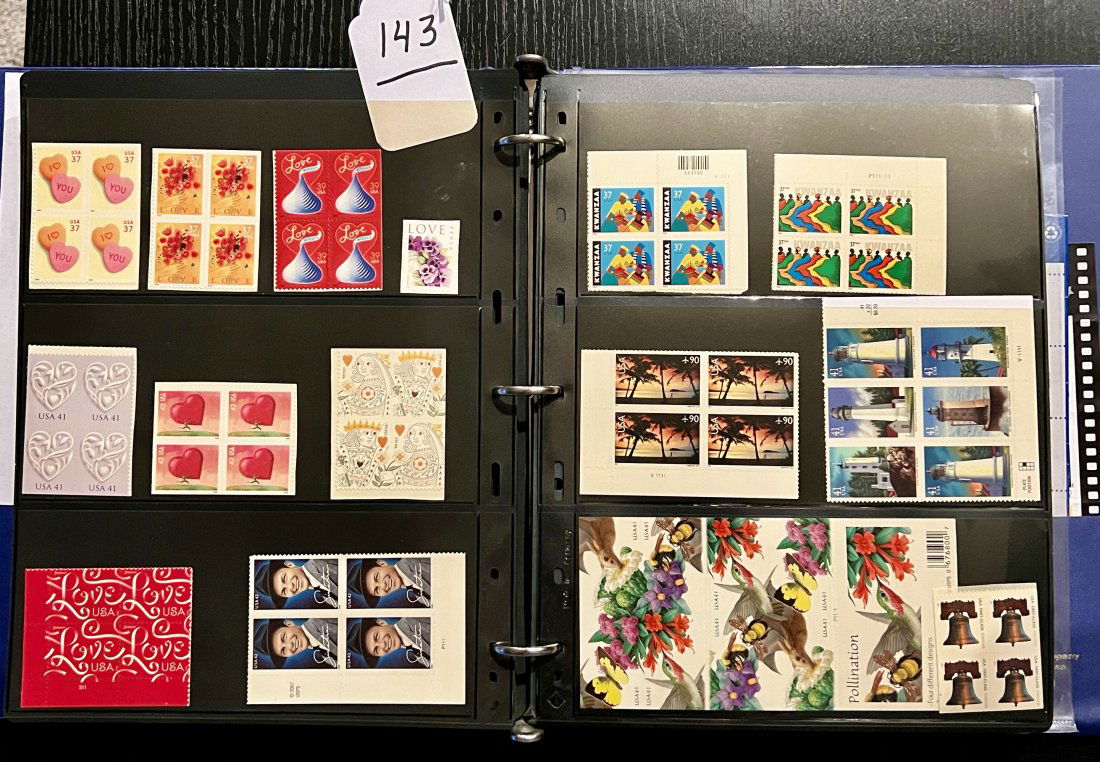 Binder Book of Stamp Collection of New Commemorative Stamps (1 of 1)