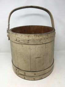 Large Firkin, Old White Paint