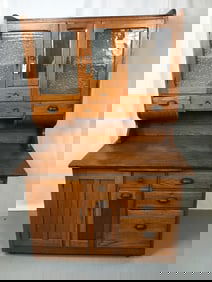 Antique Hoosier Style Kitchen Cupboard