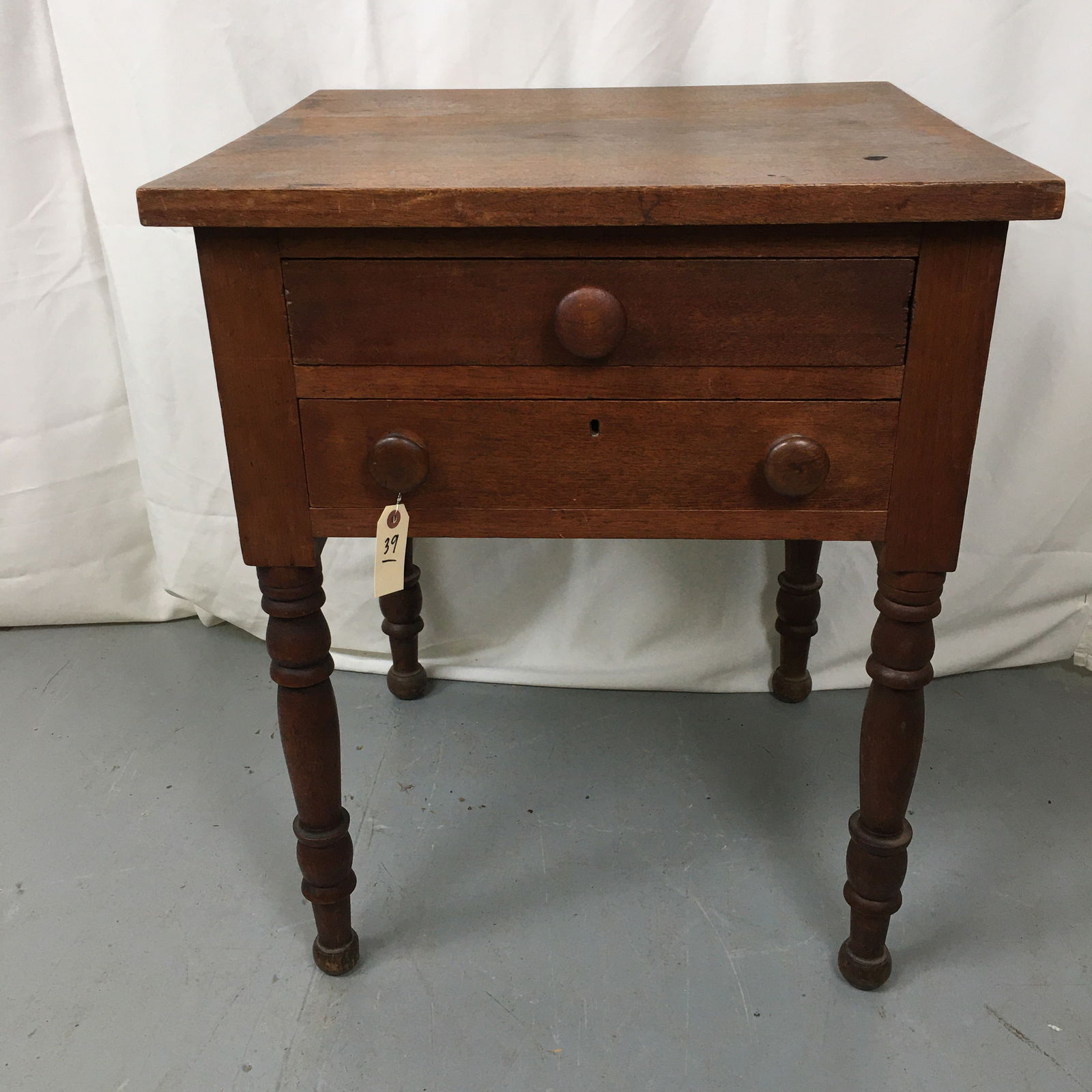 Walnut Two Drawer Work Table (1 of 4)