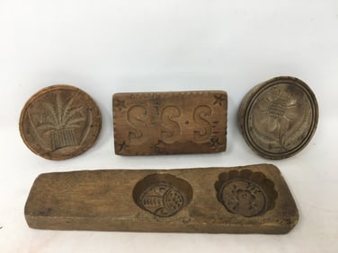 Wooden Butter Stamps, Gingerbread Mold