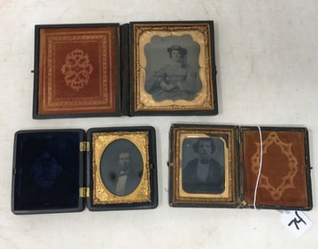 (3) Daguerreotype Portraits