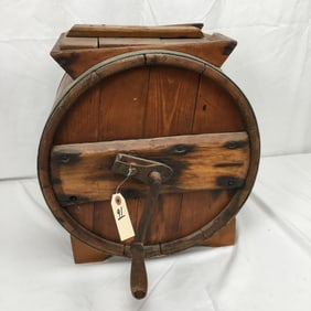 Antique Tabletop Butter Churn