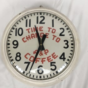 1960 A & P Coffee Advertising Clock