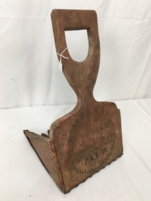 Primitive Cranberry Scoop, Old Red Paint
