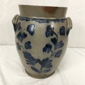 2 Gallon Cobalt Stoneware Jar, Attr. Remmey