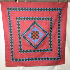 Antique Pennsylvania Mennonite Double Sided Quilt