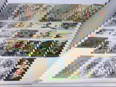 (30) Antique Easter Postcards, Chickens, Chicks & Eggs