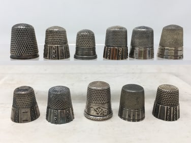(11) Sterling Thimbles