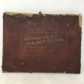 Vintage Wondersign Magnetic Letters