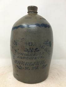 R.A. McCabe Druggist's Advertising Stoneware Jug