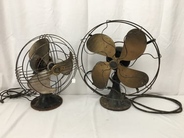 (2) Vintage Fans