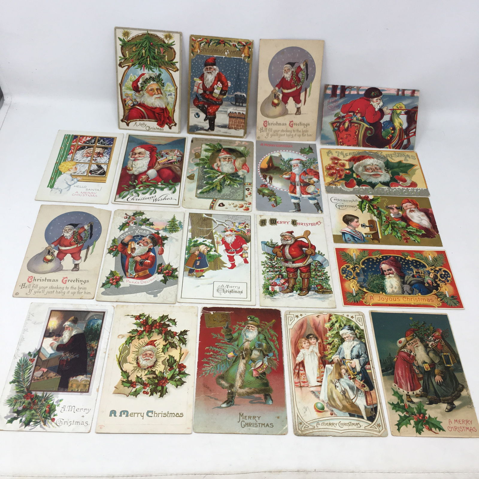 (20) Antique Santa Christmas Postcards (1 of 7)