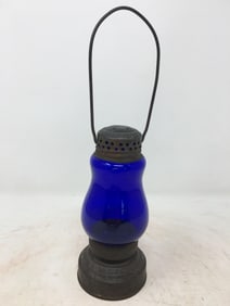 Skater's Lantern, Cobalt Blue Globe