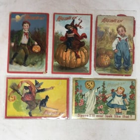 (5) Halloween Postcards, Raphael Tuck