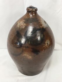 Rare 2 Gallon Ovoid Stoneware Jug, Adv. Peter Ritter & Co. Ship Chandler