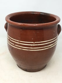 Redware 4-Striped Jar