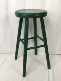 Green Painted Barstool