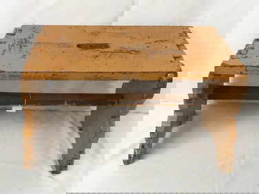 Dovetailed Stepstool in Mustard Paint