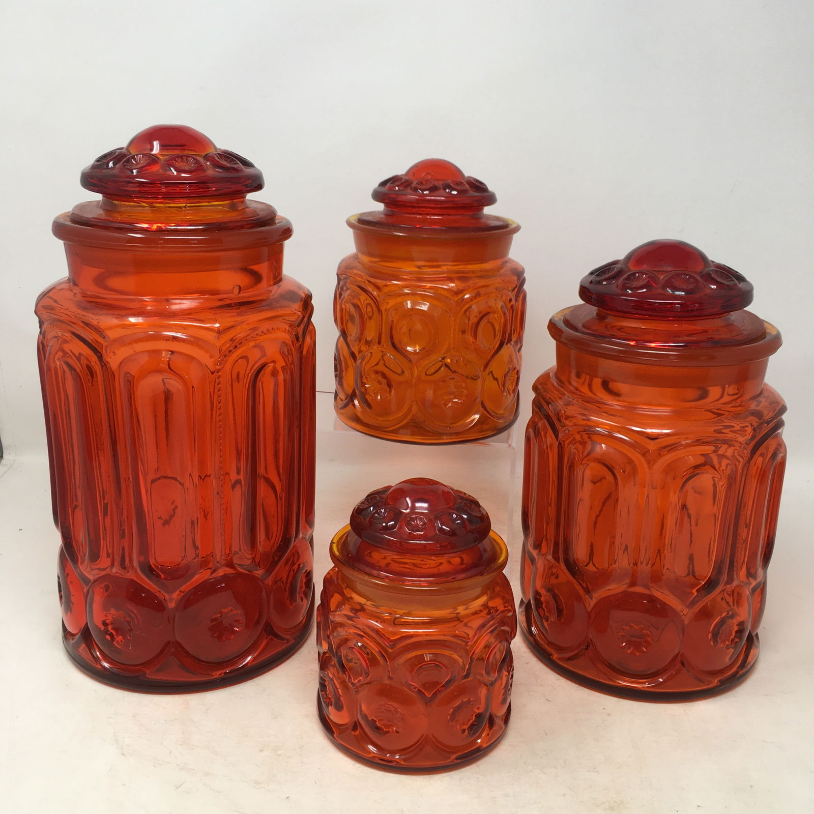 Amberina Moon & Star 4-Piece Canister Set (1 of 3)