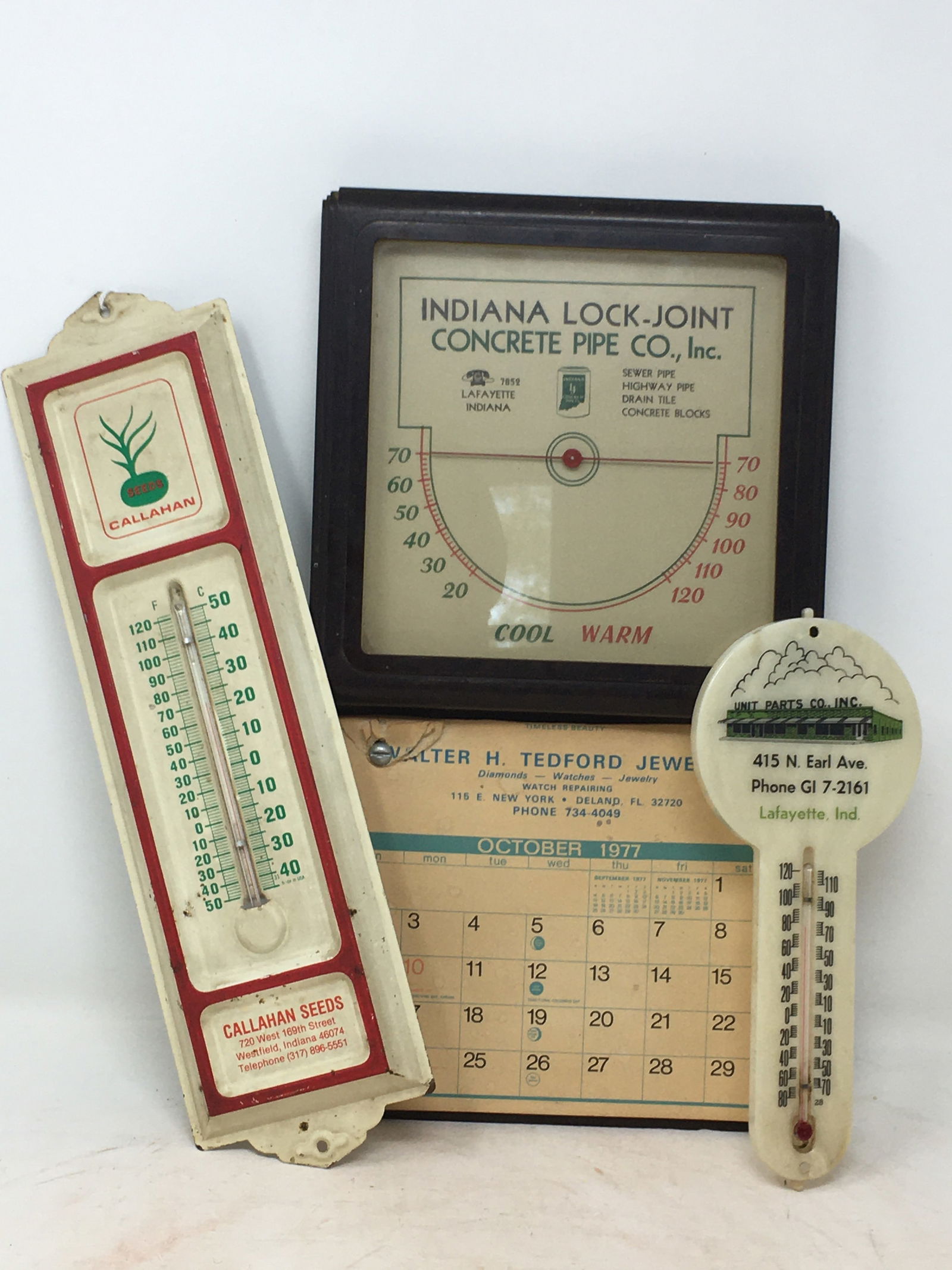 (3) Advertising Thermometers (1 of 4)