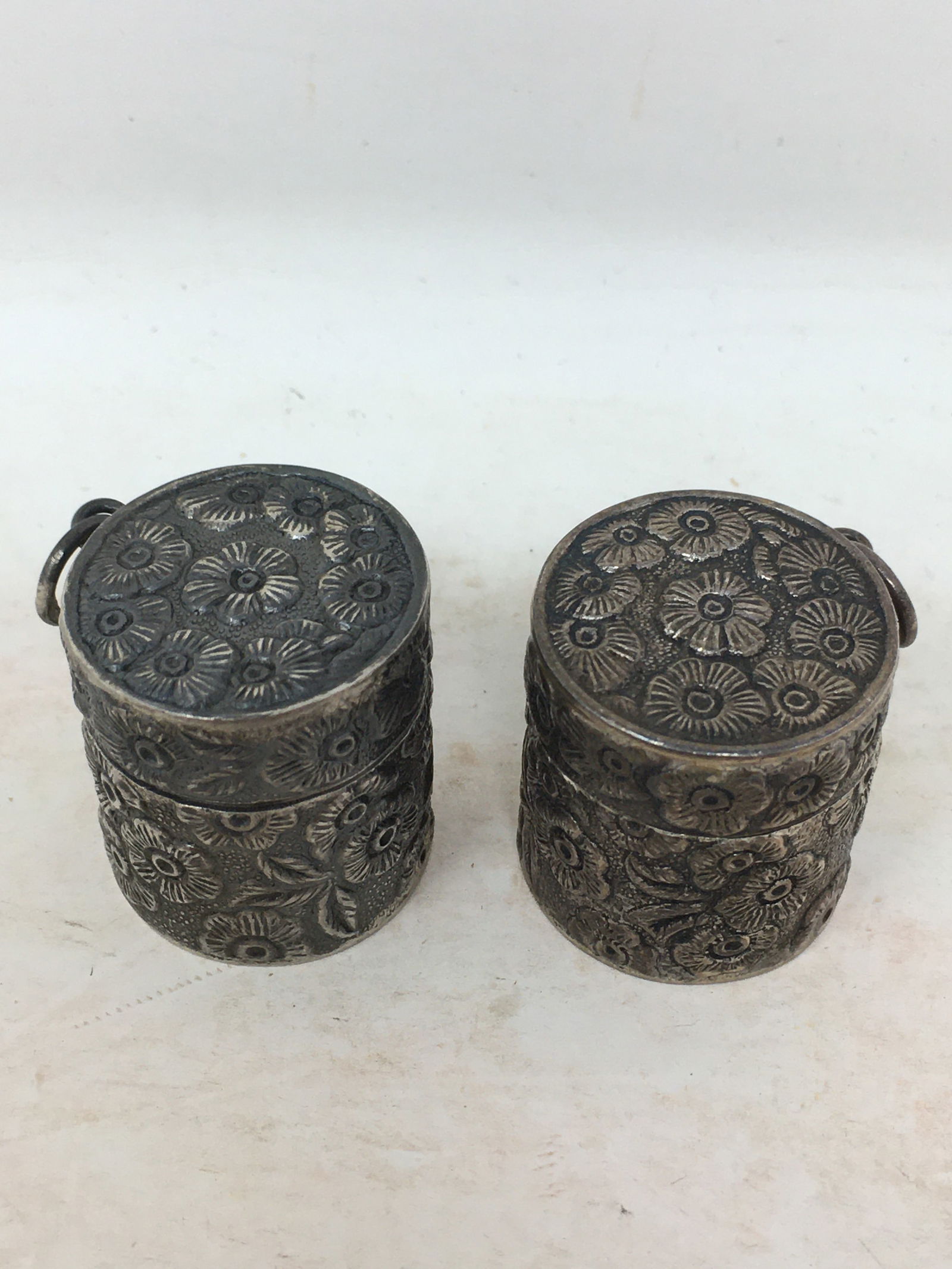 (2) Sterling Silver Thimble Holders (1 of 3)
