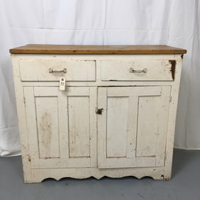White Painted Cupboard Base