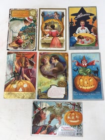 (7) Halloween Postcards