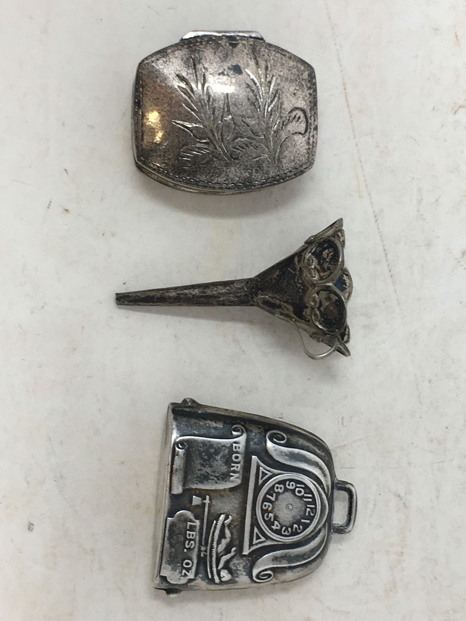 (3) Antique Sterling Silver Pieces (1 of 2)